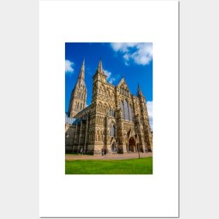 West Facade, Salisbury Cathedral Posters and Art